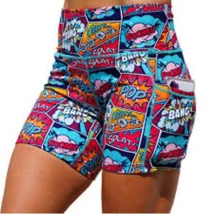 Constantly Varied Gear bike shorts women’s large comic book